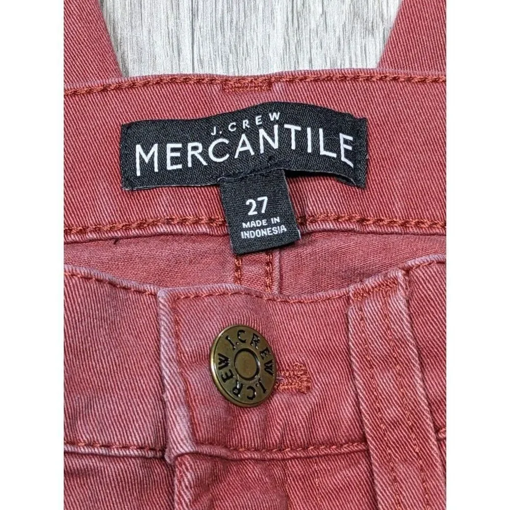 J.‎ Crew Womens Size 27 Mercantile Pockets Skinny Red Denim Jeans